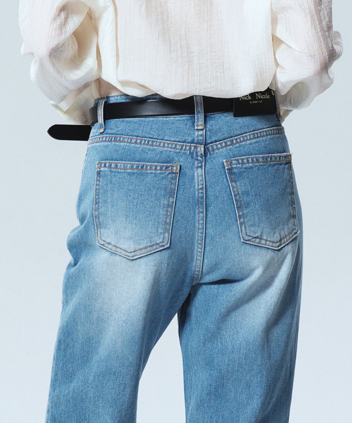 닉앤니콜(NICK&NICOLE) NICOLE STANDARD LEATHER BELT_BLACK