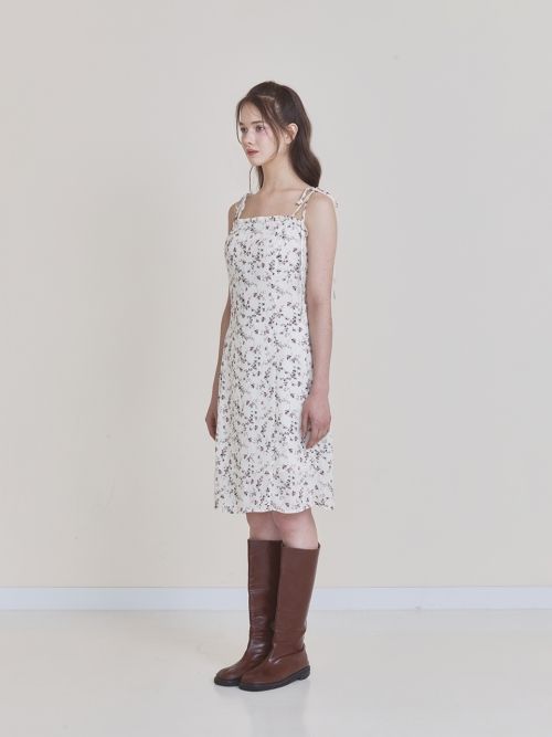 【在庫有】Not Your Rose Frill midi dress_Ivory ミディドレス MUSINSA | NOT YOUR ROSE Frill Midi Dress (Ivory)