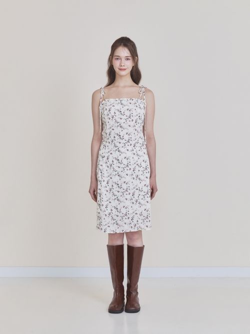 【在庫有】Not Your Rose Frill midi dress_Ivory ミディドレス MUSINSA公式 | NOT YOUR ROSE Frill Midi Dress (Ivory)