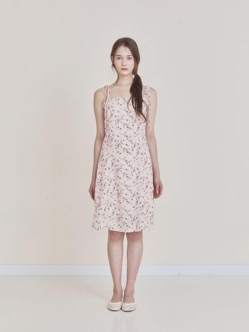 MUSINSA公式 | NOT YOUR ROSE Frill Midi Dress (Pink)