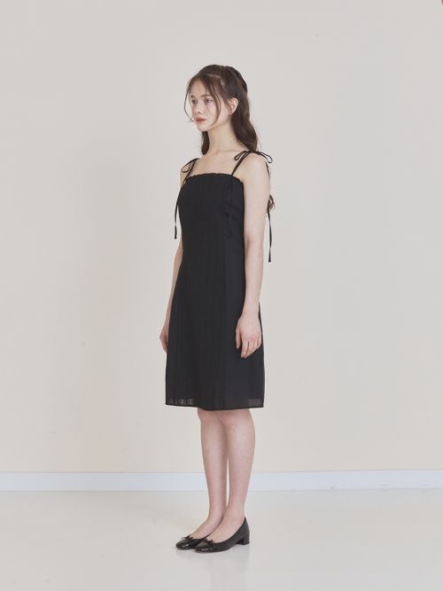 MUSINSA | NOT YOUR ROSE Lace Frill Midi Dress (Black)
