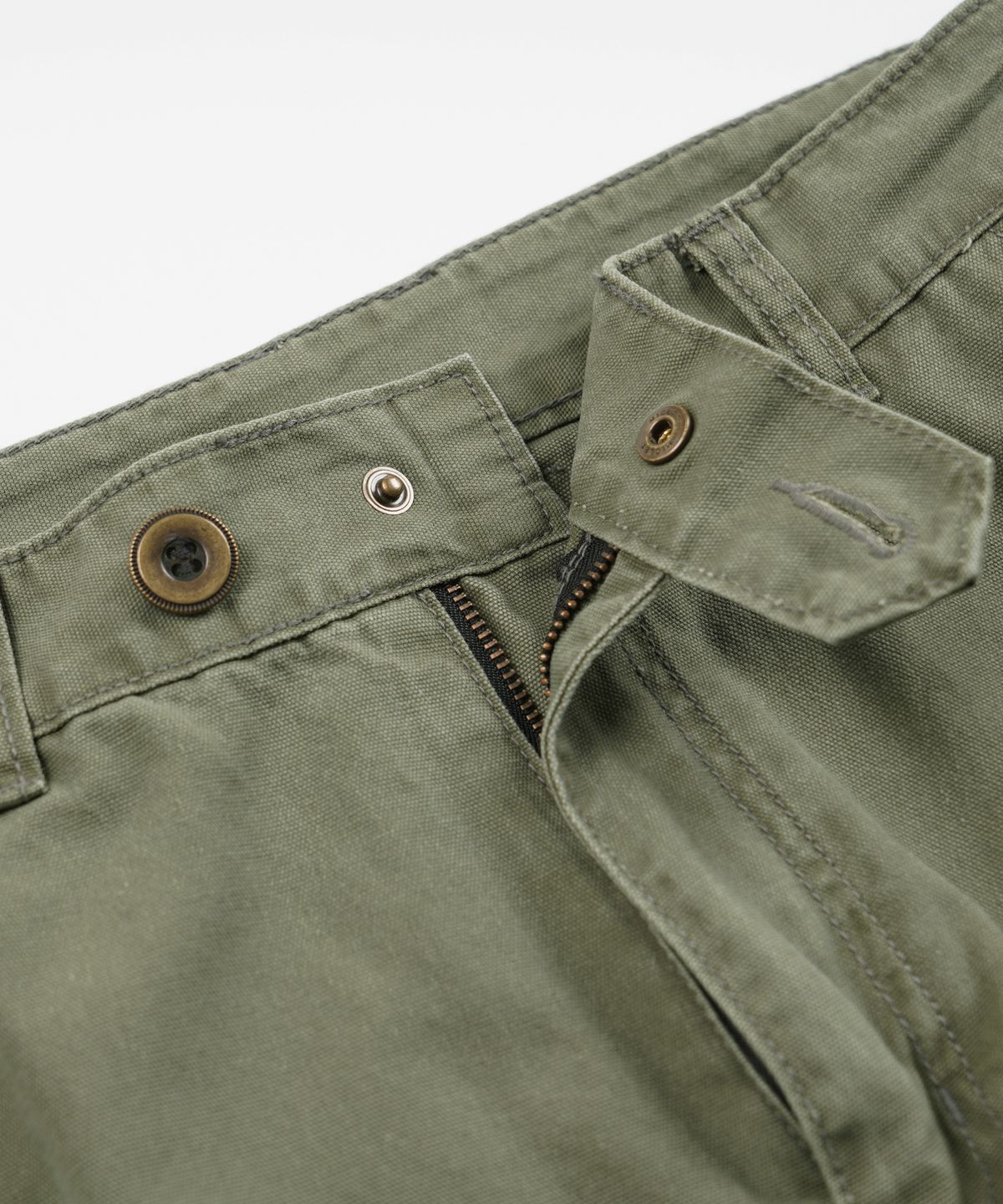 프리즘웍스(FRIZMWORKS) CANVAS FRENCH WORK PANTS _ OLIVE