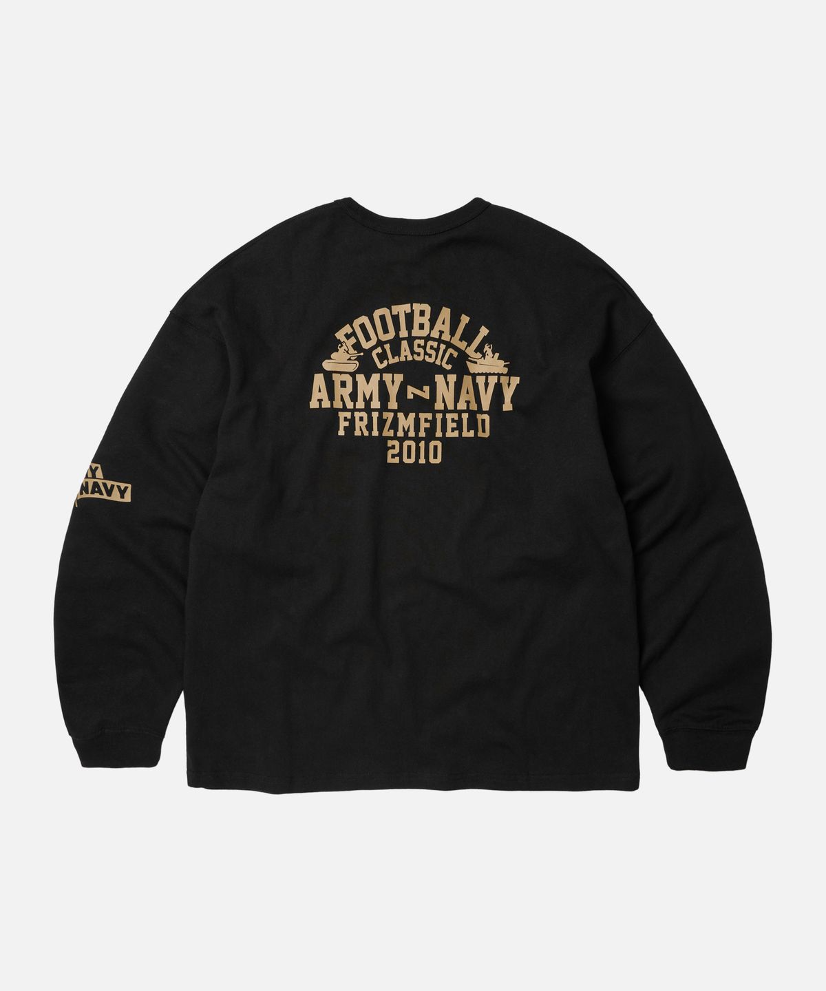 프리즘웍스(FRIZMWORKS) ARMY-NAVY GAME L/S TEE _ BLACK