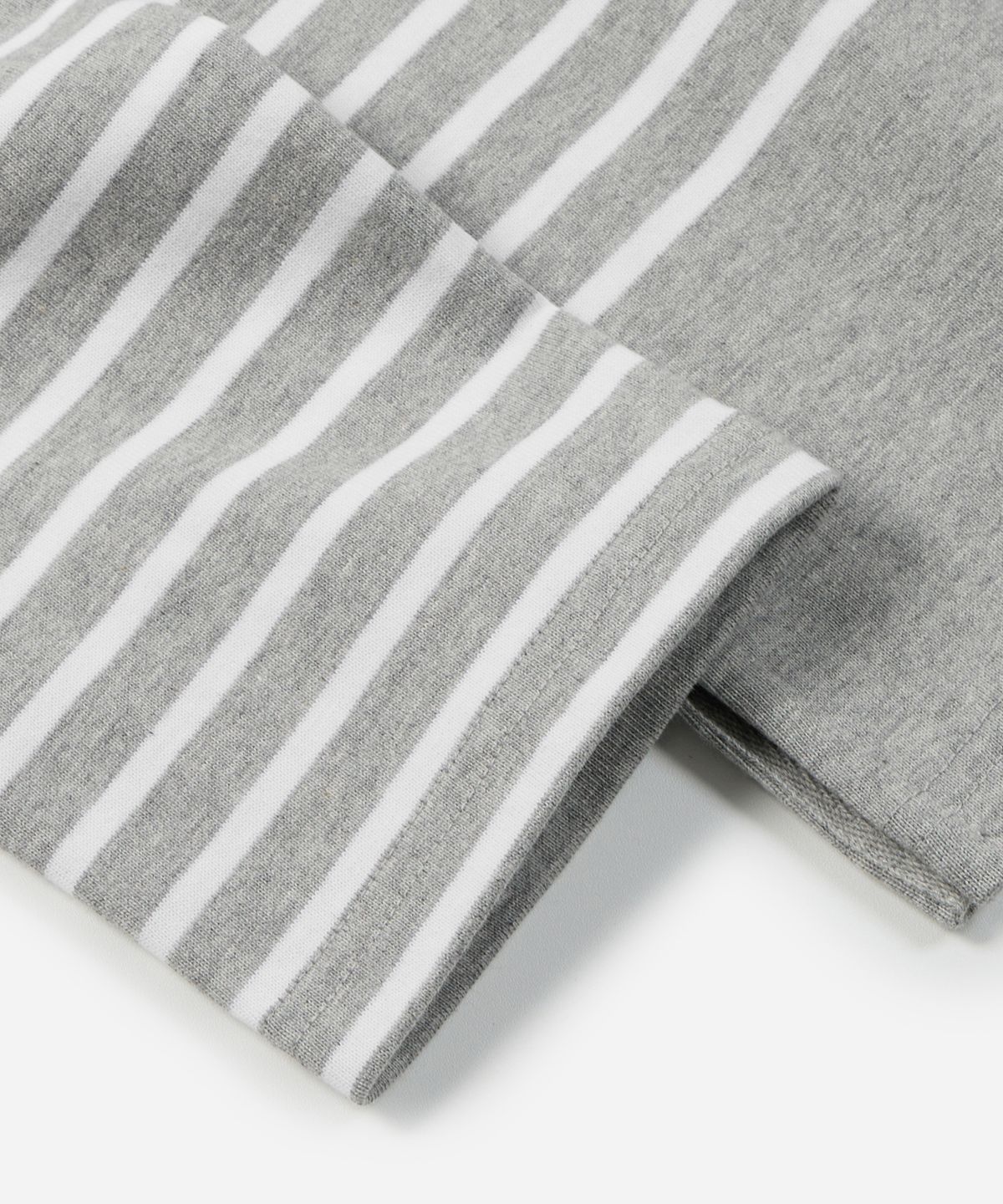 프리즘웍스(FRIZMWORKS) PATCH STRIPE BOAT NECK 004 _ GRAY