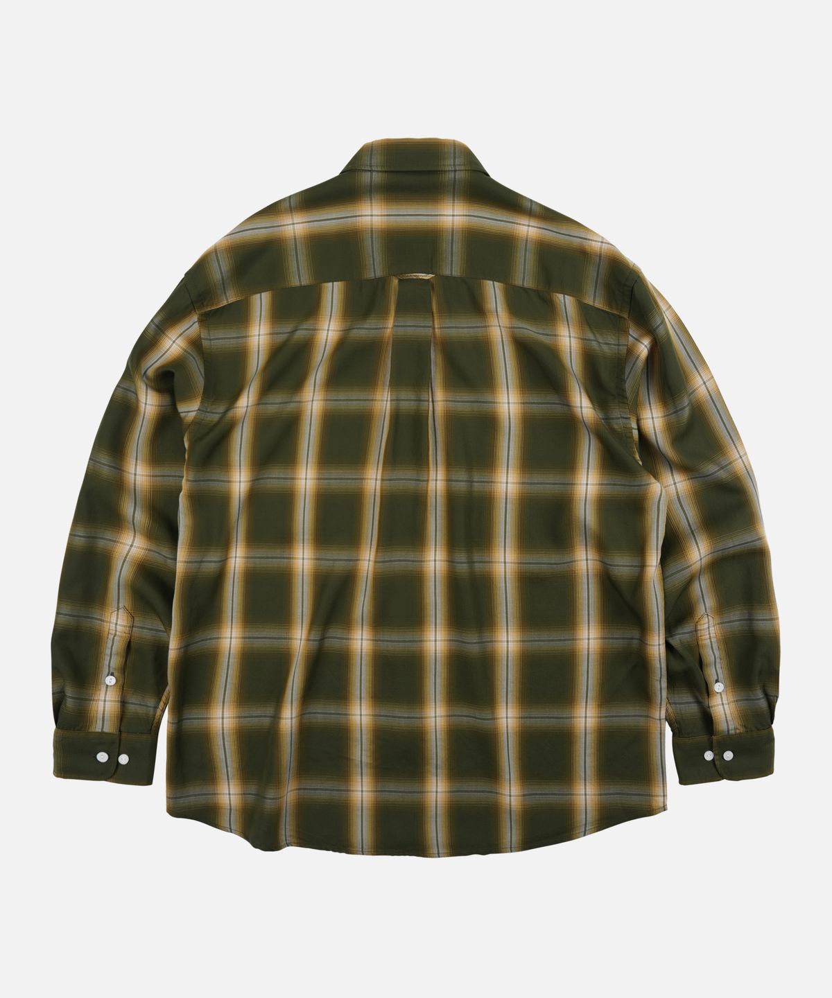 프리즘웍스(FRIZMWORKS) LYOCELL CHECK RELAXED SHIRT _ GREEN