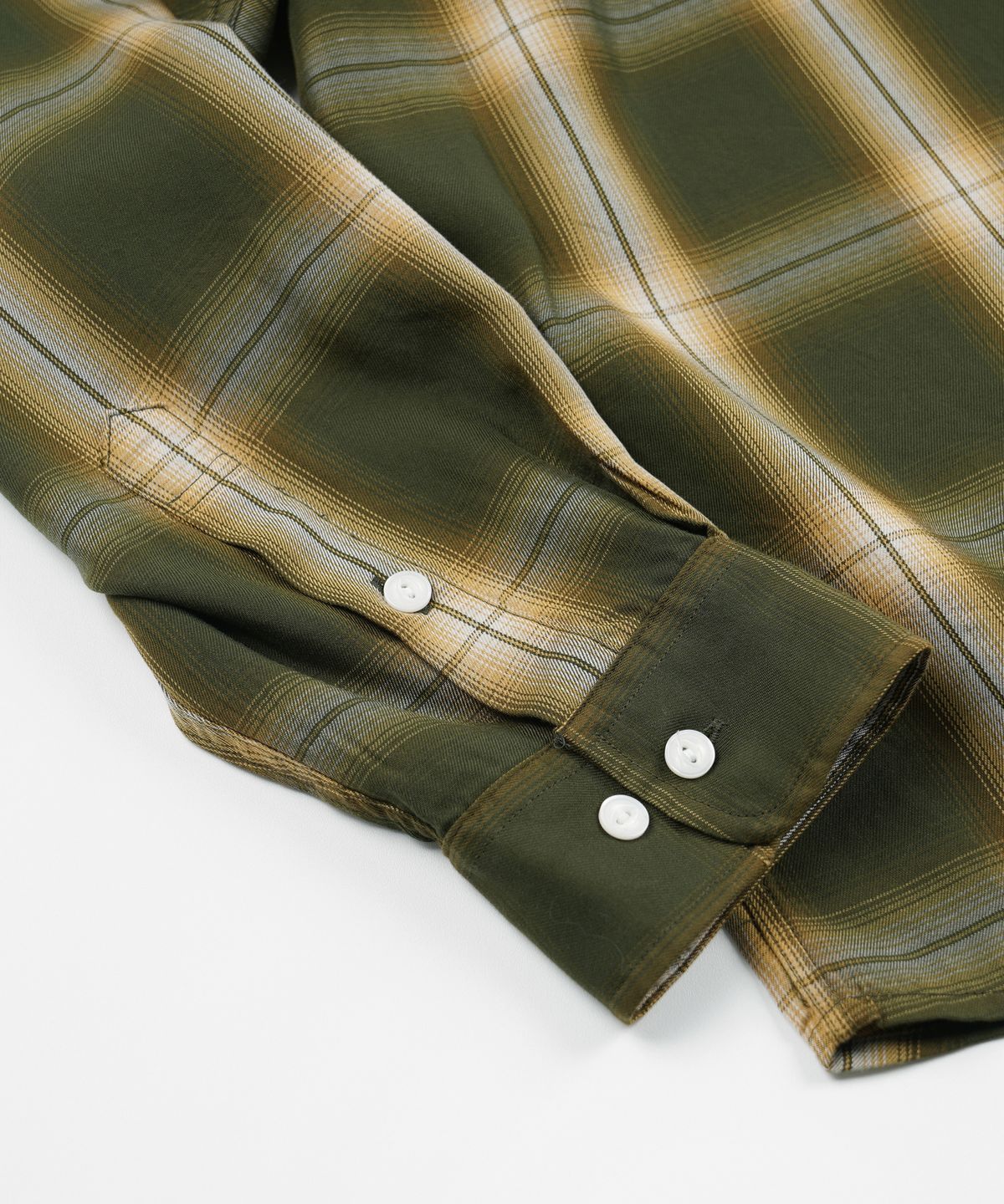 프리즘웍스(FRIZMWORKS) LYOCELL CHECK RELAXED SHIRT _ GREEN