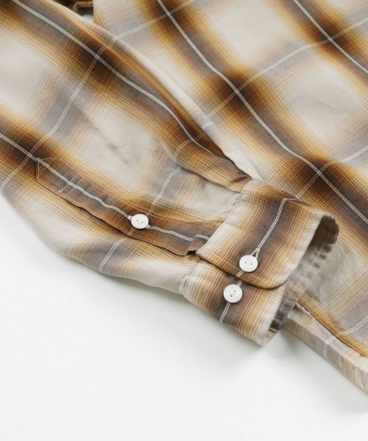 프리즘웍스(FRIZMWORKS) LYOCELL CHECK RELAXED SHIRT _ BEIGE