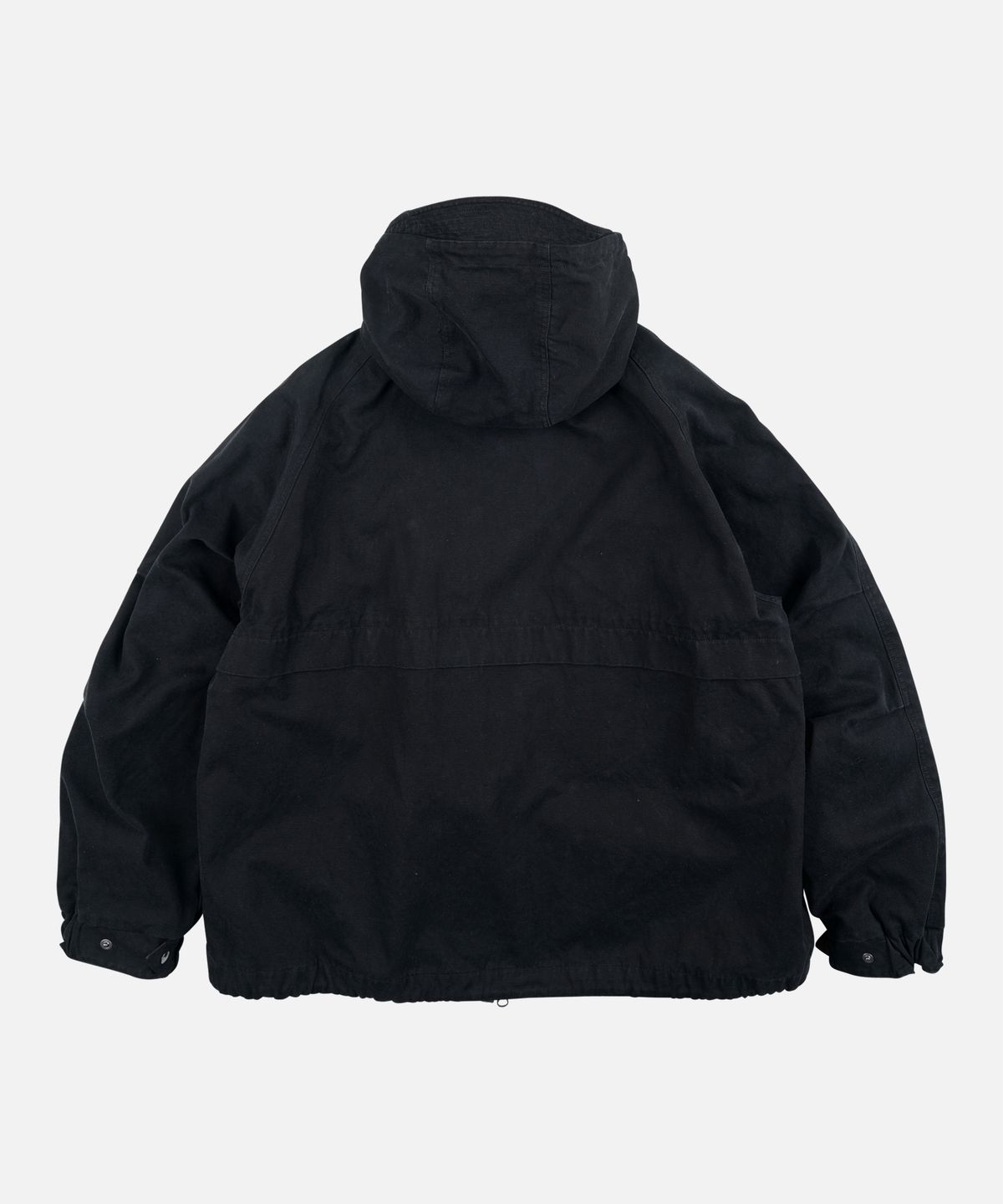 프리즘웍스(FRIZMWORKS) JUNGLE CLOTH DECK HOODED PARKA _ BLACK