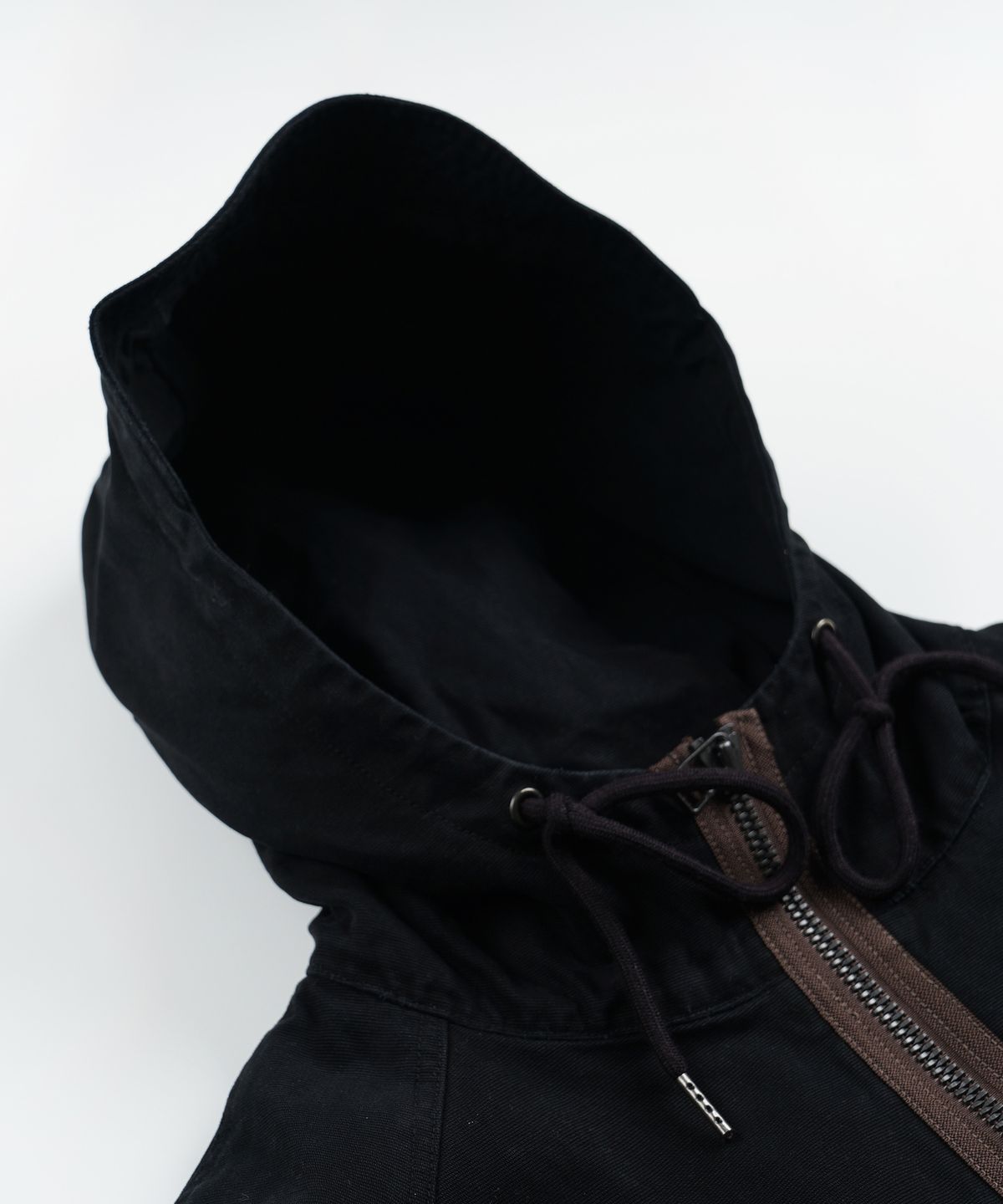 프리즘웍스(FRIZMWORKS) JUNGLE CLOTH DECK HOODED PARKA _ BLACK