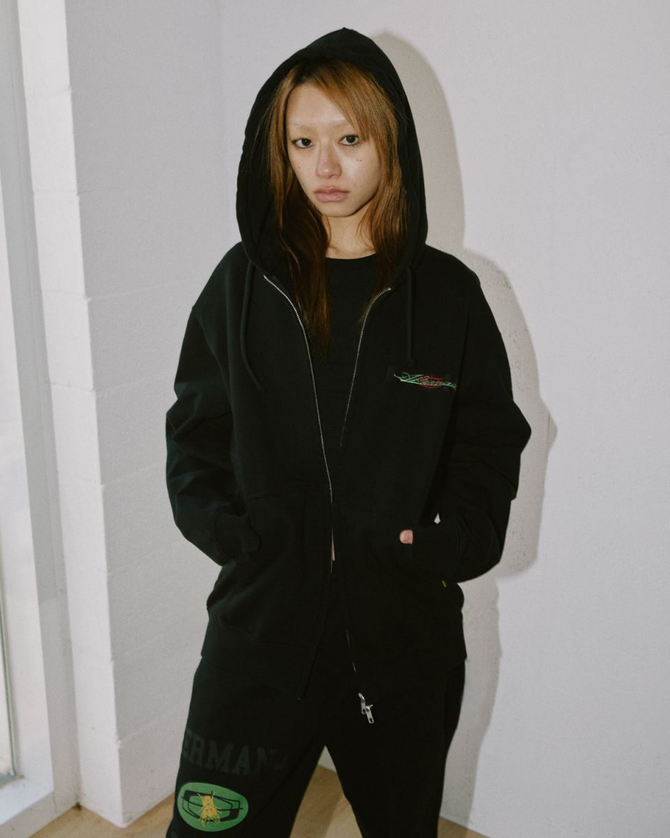 MUSINSA公式 | Aftermath HERMANO ZIP HOODIE [BLACK]