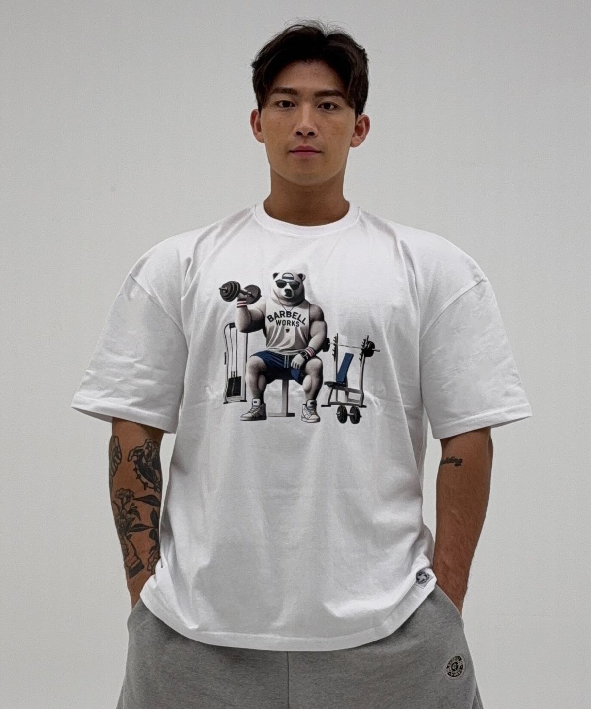 바벨웍스(BARBELLWORKS) 아이스베어 오버핏