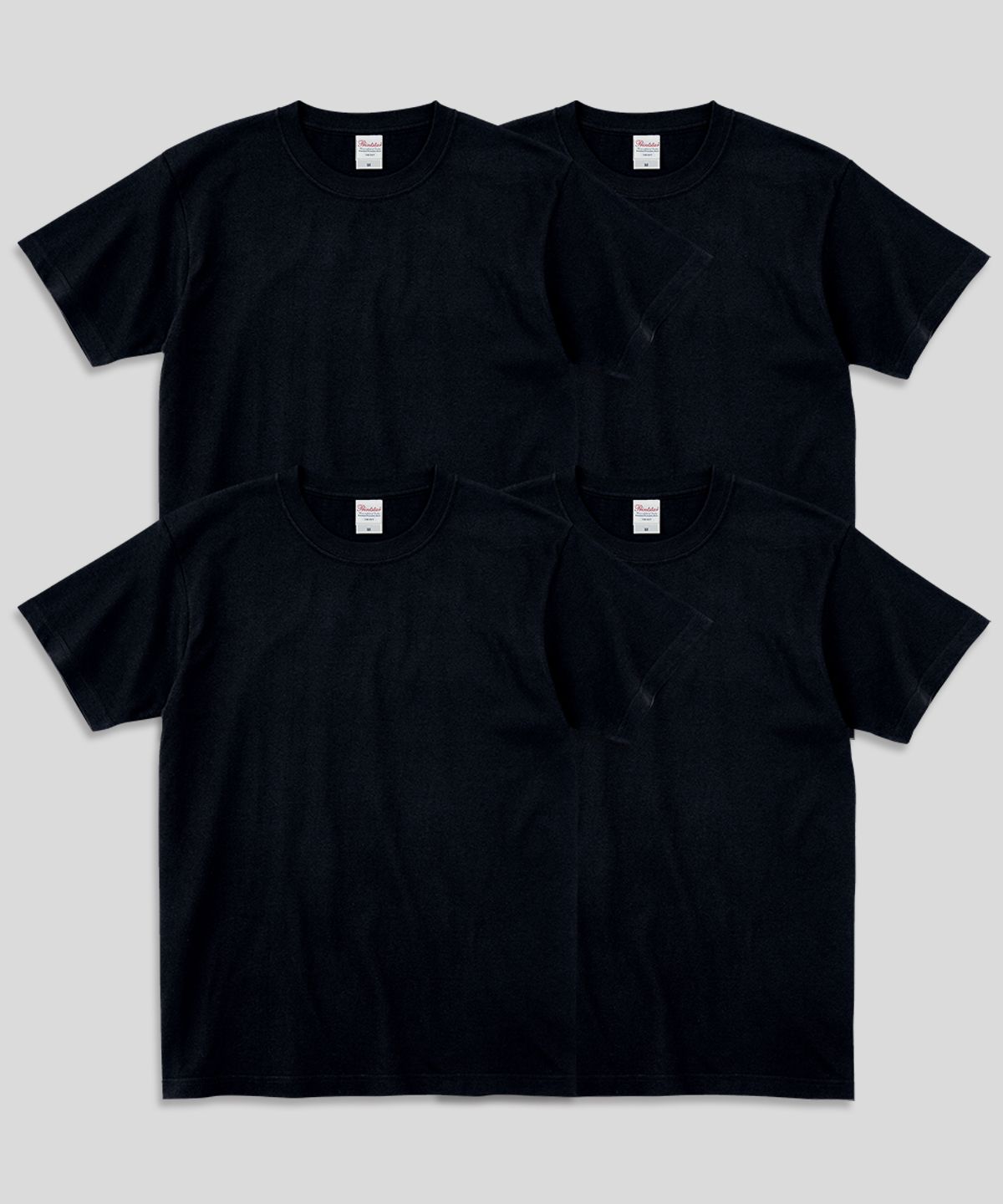 프린트스타(PRINTSTAR) [4PACK] 14수 7.4oz 헤비웨이트 라운드 오버핏 무지 반팔 티셔츠