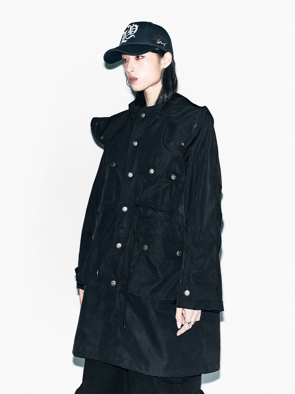 와이이이엘(YEEL) CANTON HOODIE FIELD JACKET BLACK