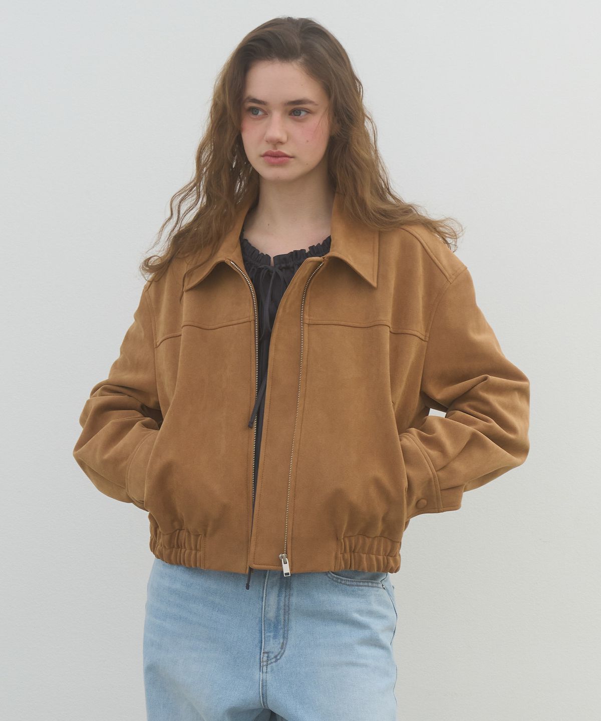 쏘이르(SO IR) (2COLOR)CLASSIC SUEDE JUMPER