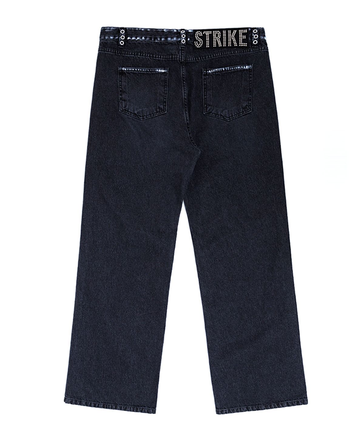 스트라이크(STRIKE) Edge Black Wash Bootcut Jeans