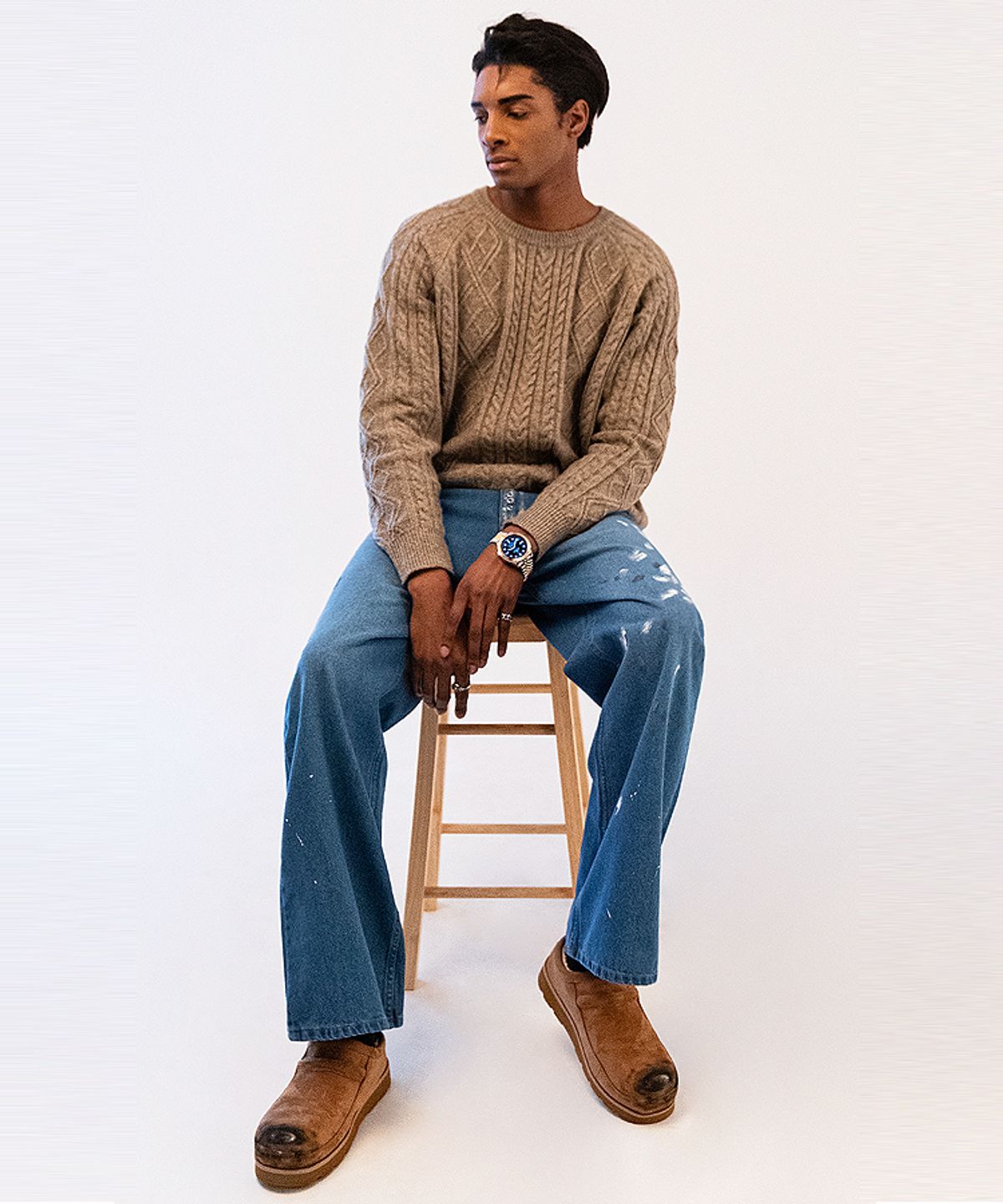 스트라이크(STRIKE) Edge Blue Wash Bootcut Jeans