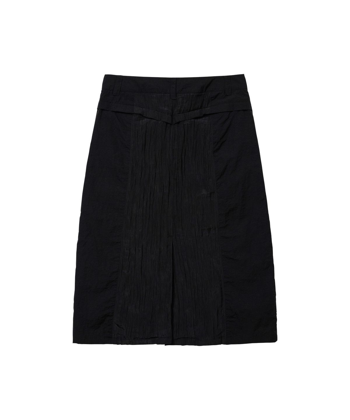 웰빙익스프레스(WELLBEING EXPRESS) Wrinkle Nylon Skirt Black