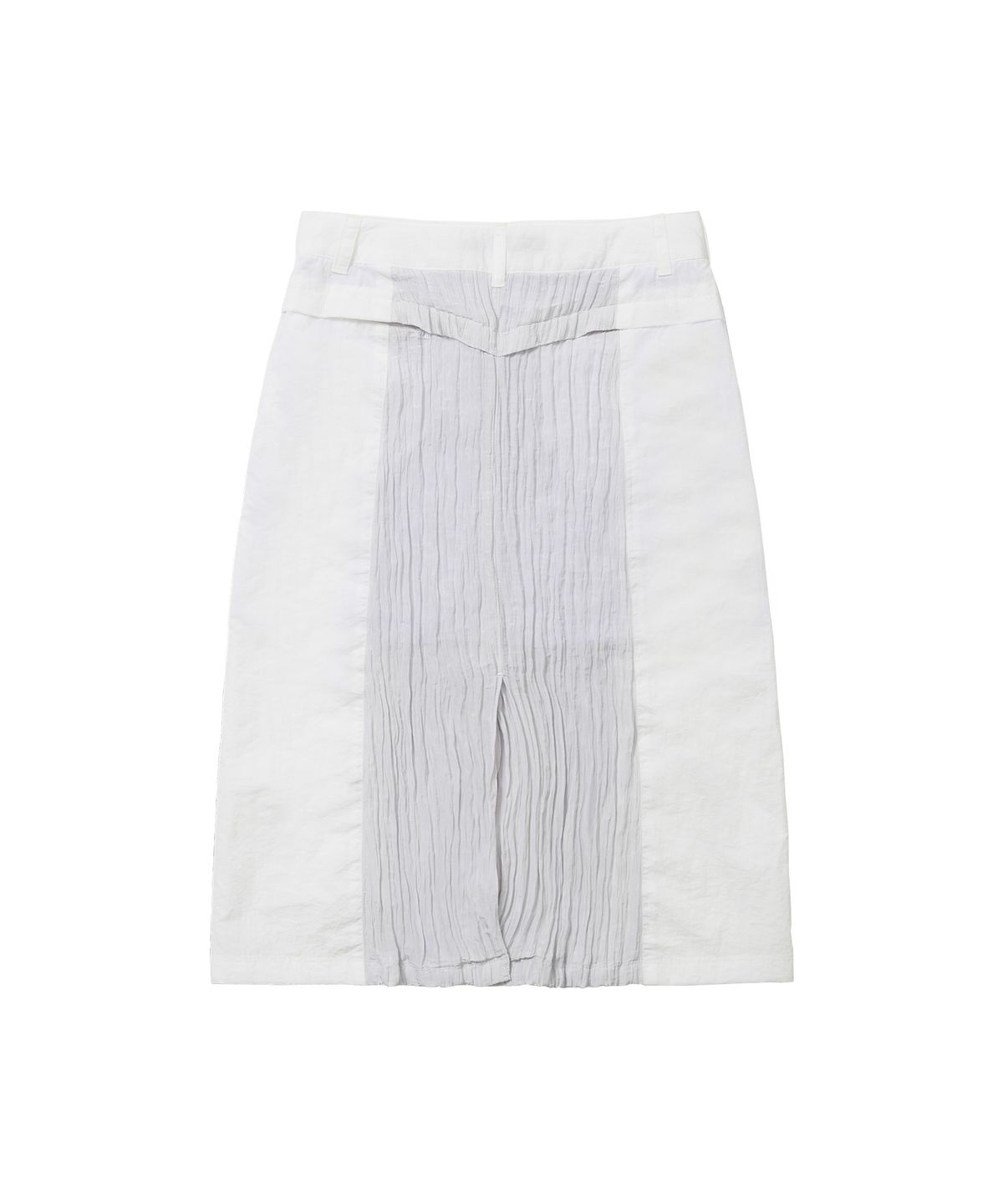 웰빙익스프레스(WELLBEING EXPRESS) Wrinkle Nylon Skirt White