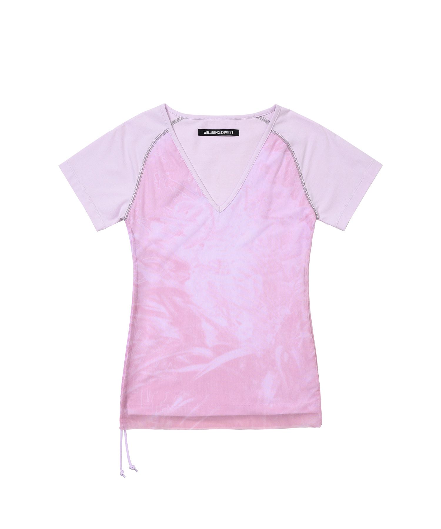 【WELLBEING EXPRESS】 Printed Mesh Top / 追跡付 MUSINSA公式 | WELLBEING EXPRESS Printed Mesh Top Pink