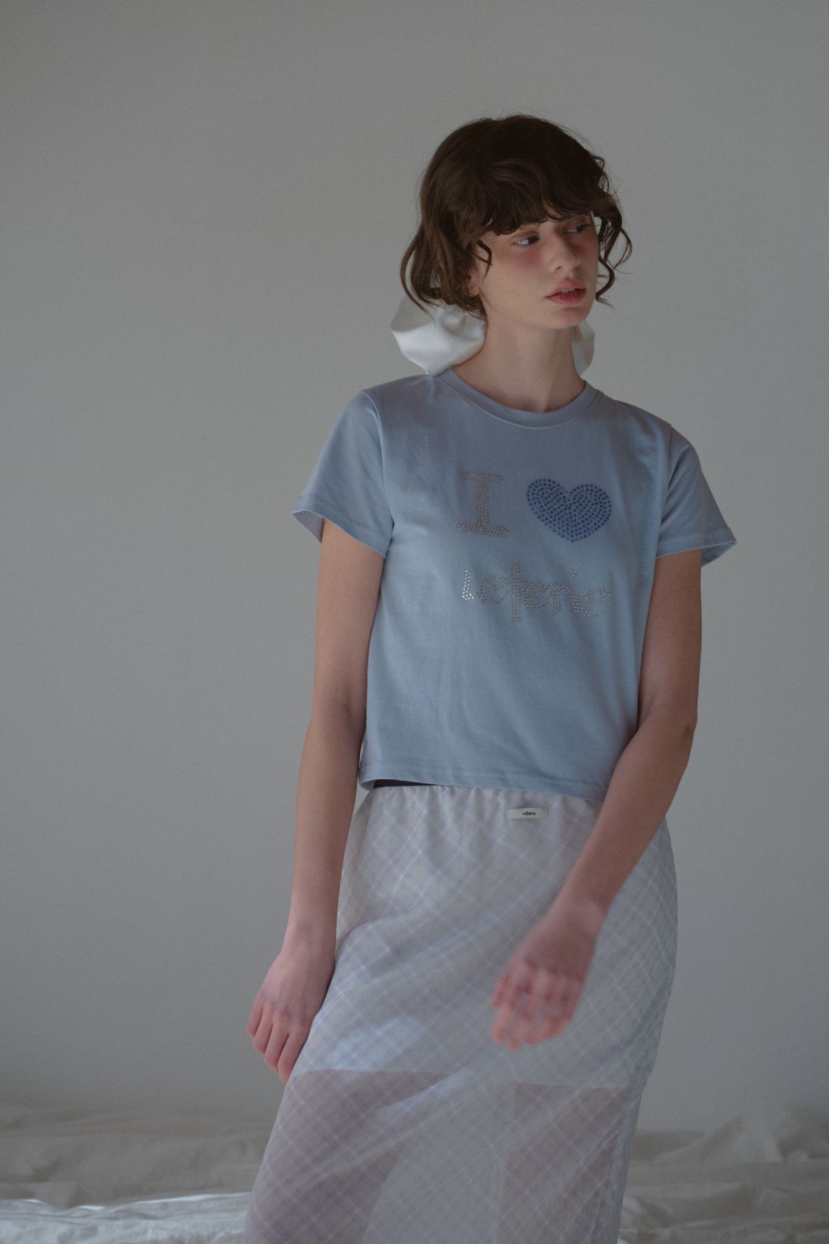 레터리(LETERIE) I LOVE LETERIE T-SHIRT_BLUE