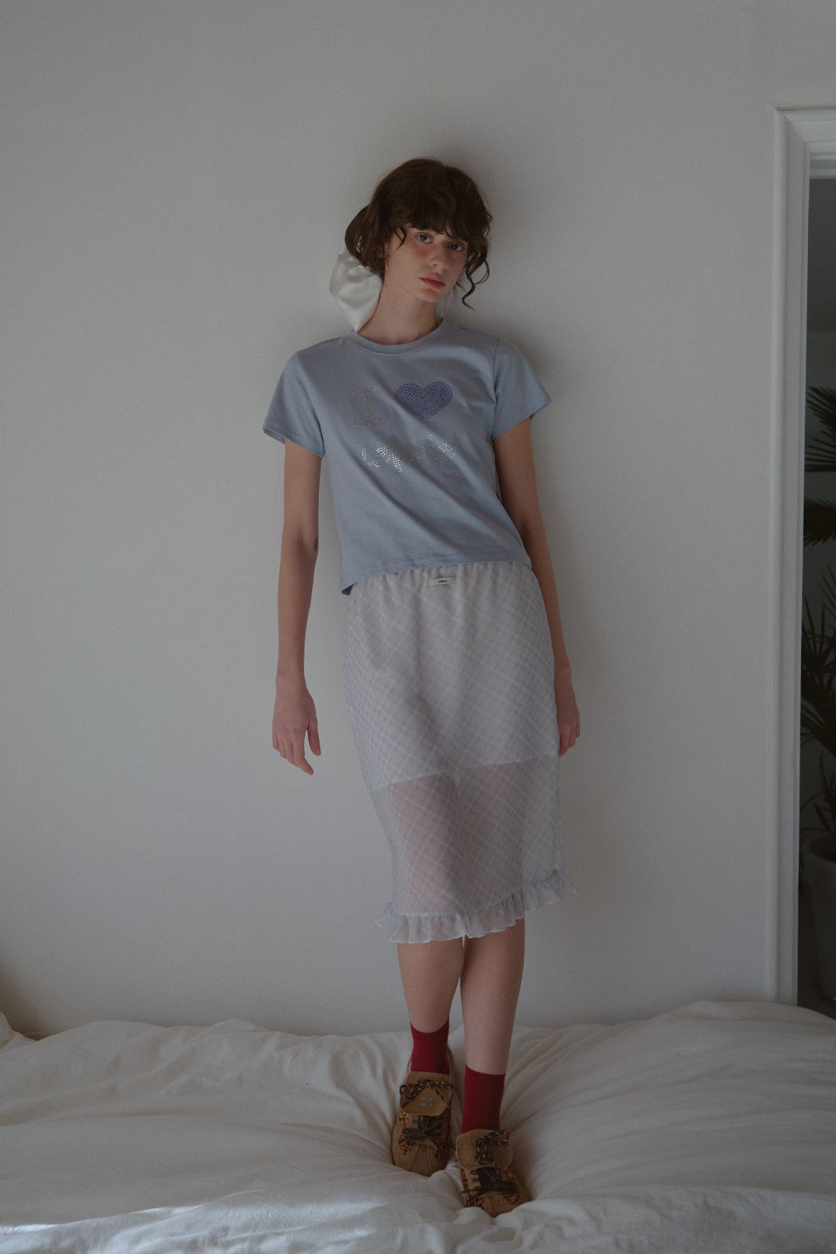 레터리(LETERIE) I LOVE LETERIE T-SHIRT_BLUE