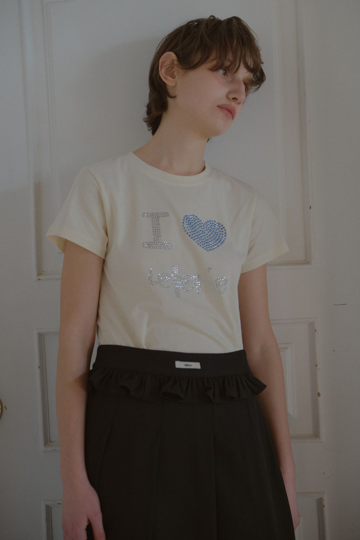 레터리(LETERIE) I LOVE LETERIE T-SHIRT_YELLOW