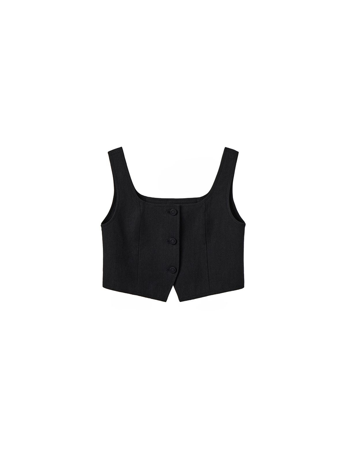 오더먼트 바이 보카바카(OTHEMENT BY VOCAVACA) OTHEMENT Square Neck Three Button Vest VC2512VT201M_2color