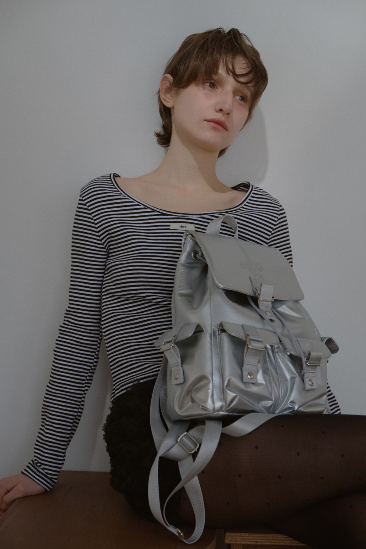 레터리(LETERIE) LETERIE POCKET BACKPACK_SILVER