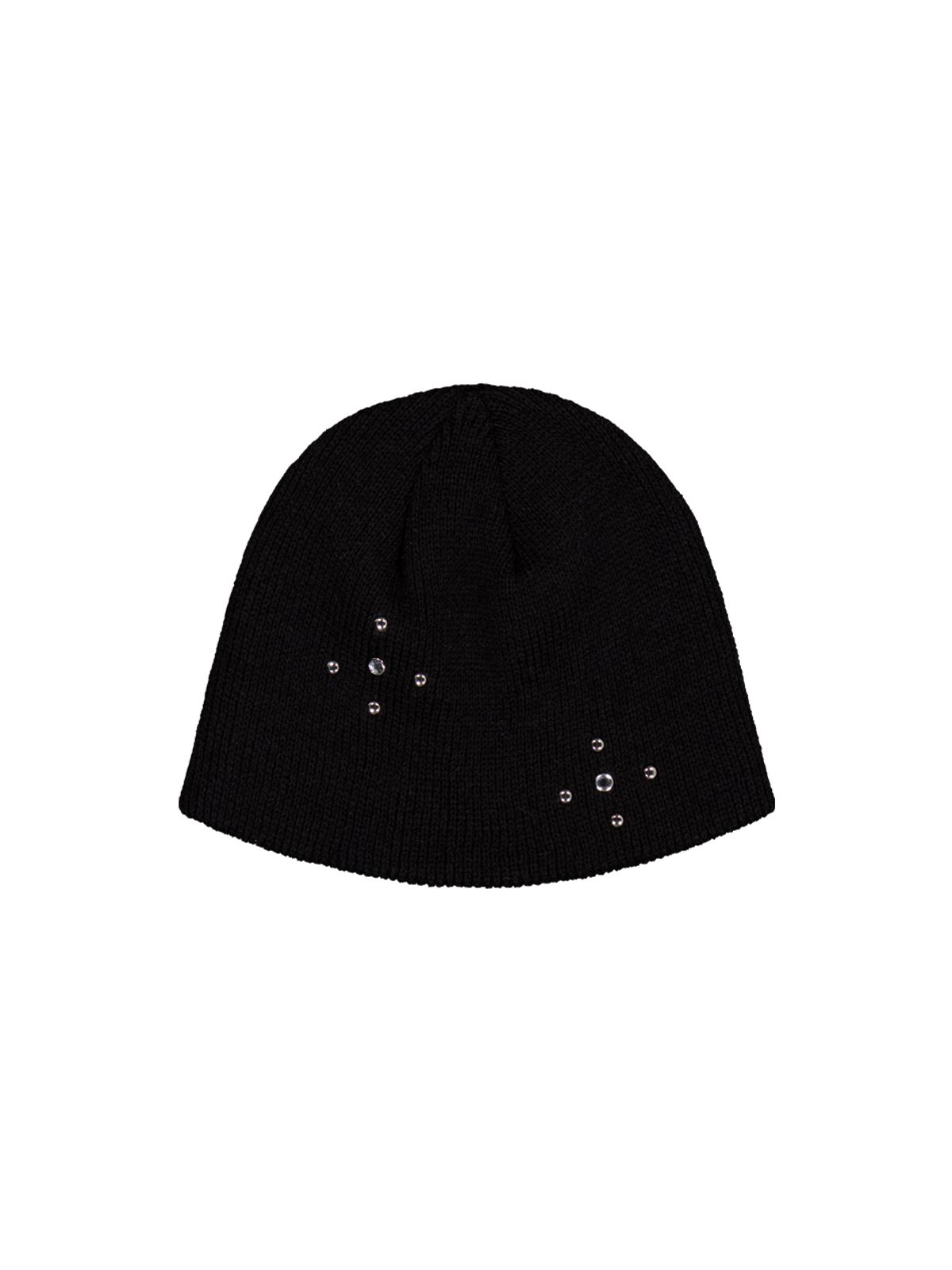 셋업이엑스이(SETUP-EXE) STUDDED BEANIE / BLACK