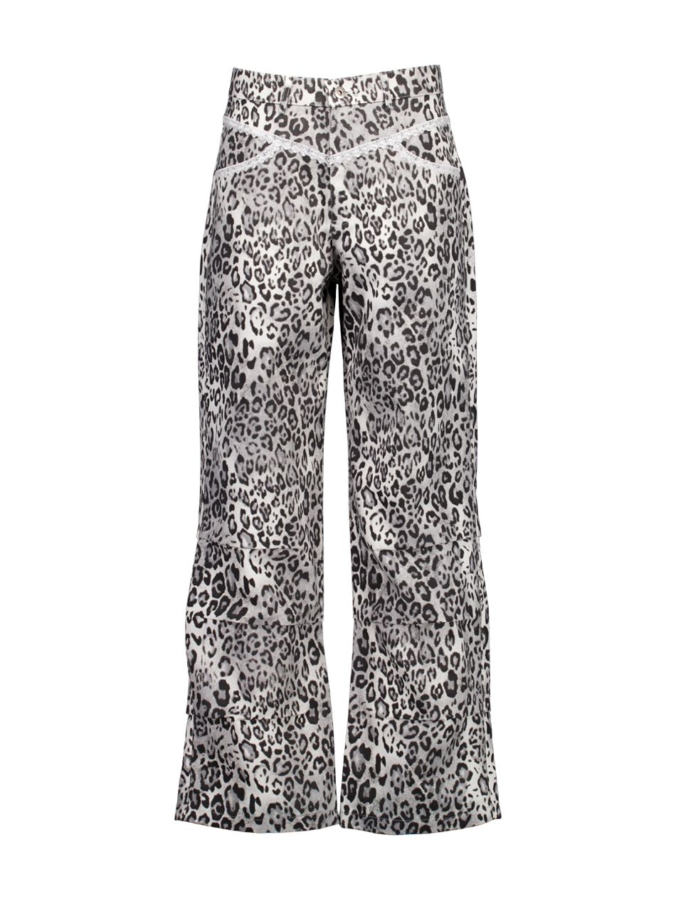 MUSINSA | SETUPEXE LEOPARD LACE PANTS / WHITE