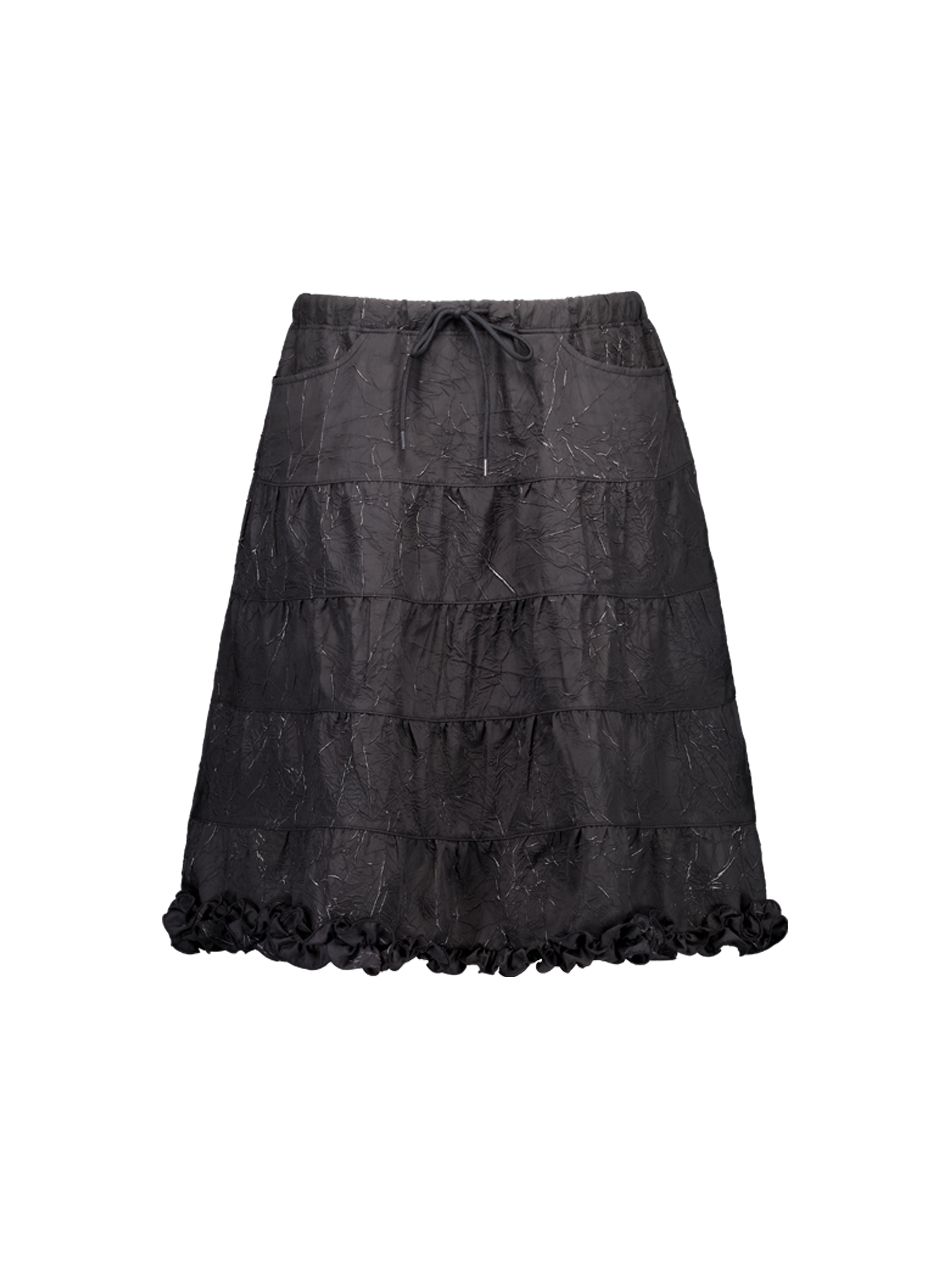 ★ SETUP-EXE★ FRILL CANCAN SKIRT BLACK 25SPRING028EXE MUSINSA | SETUPEXE FRILL CANCAN SKIRT / BLACK