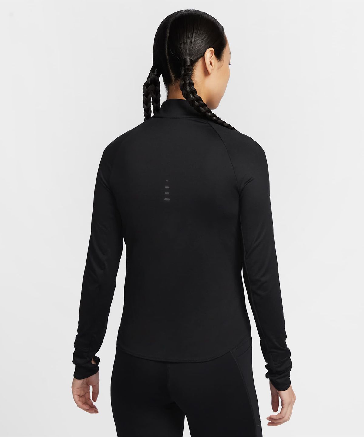 나이키(NIKE) 스위프트 드라이 핏 UV 쿼터집 러닝 탑 W - 블랙 / HQ0500-010