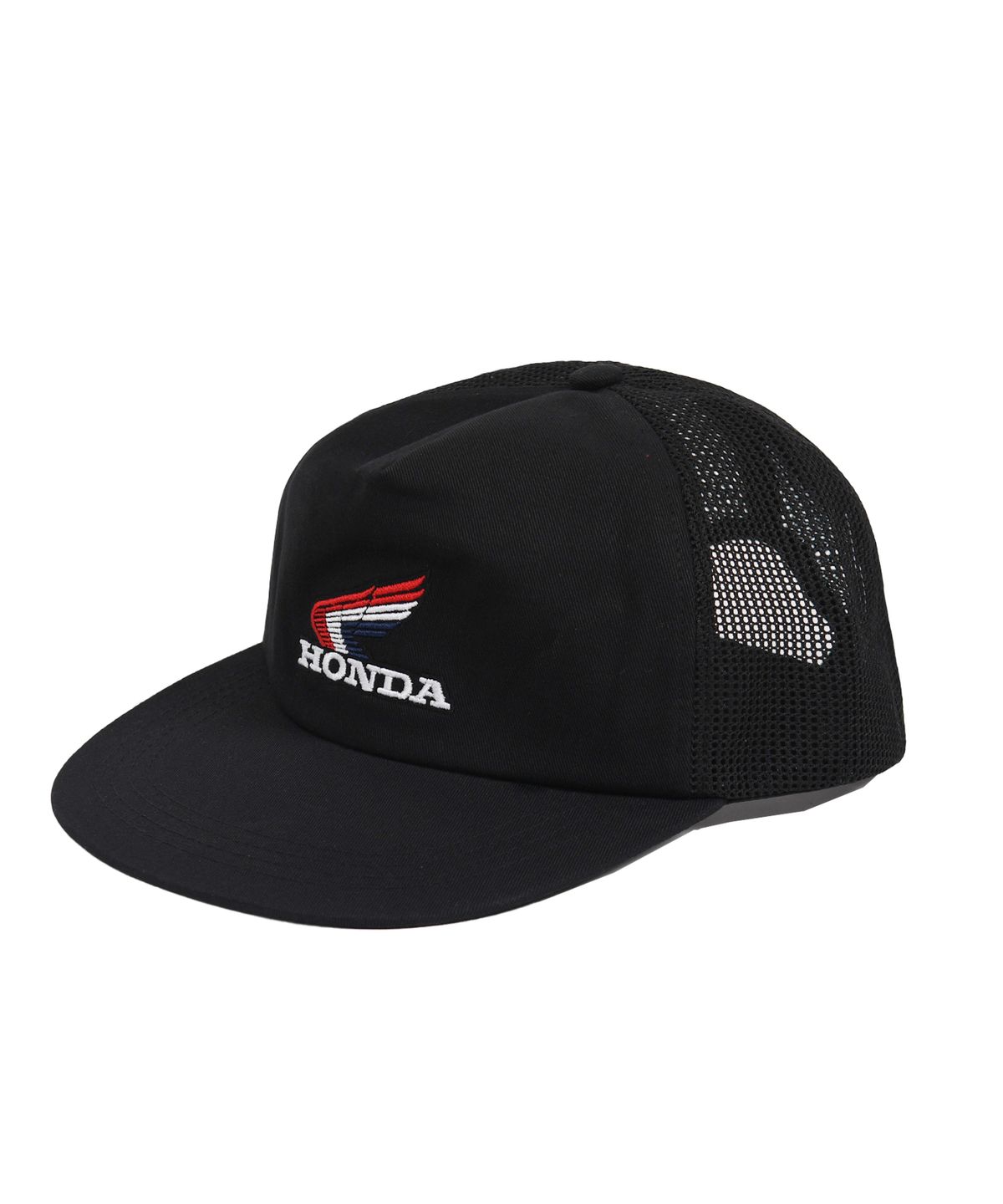 핍스 모터사이클(PHYPS MOTORCYCLE) [Archive line] Wing Logo Mesh Trucker Cap_Black