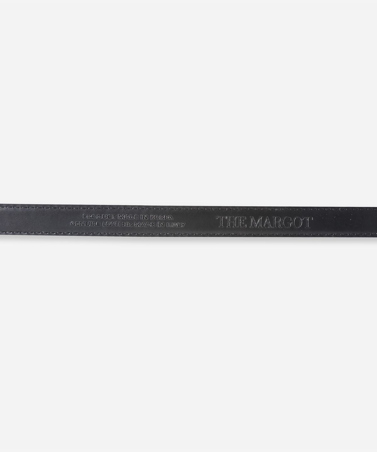 더마고(THEMARGOT) CIRCLE LEATHER BELT (BLACK)