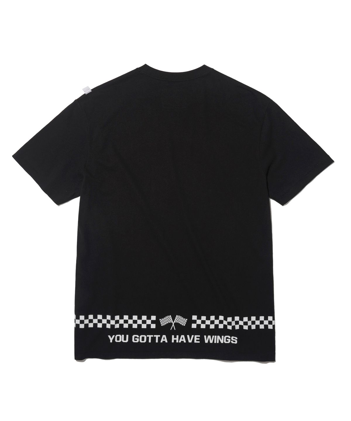 핍스 모터사이클(PHYPS MOTORCYCLE) [Archive line] Wing Logo Short Sleeve_Black