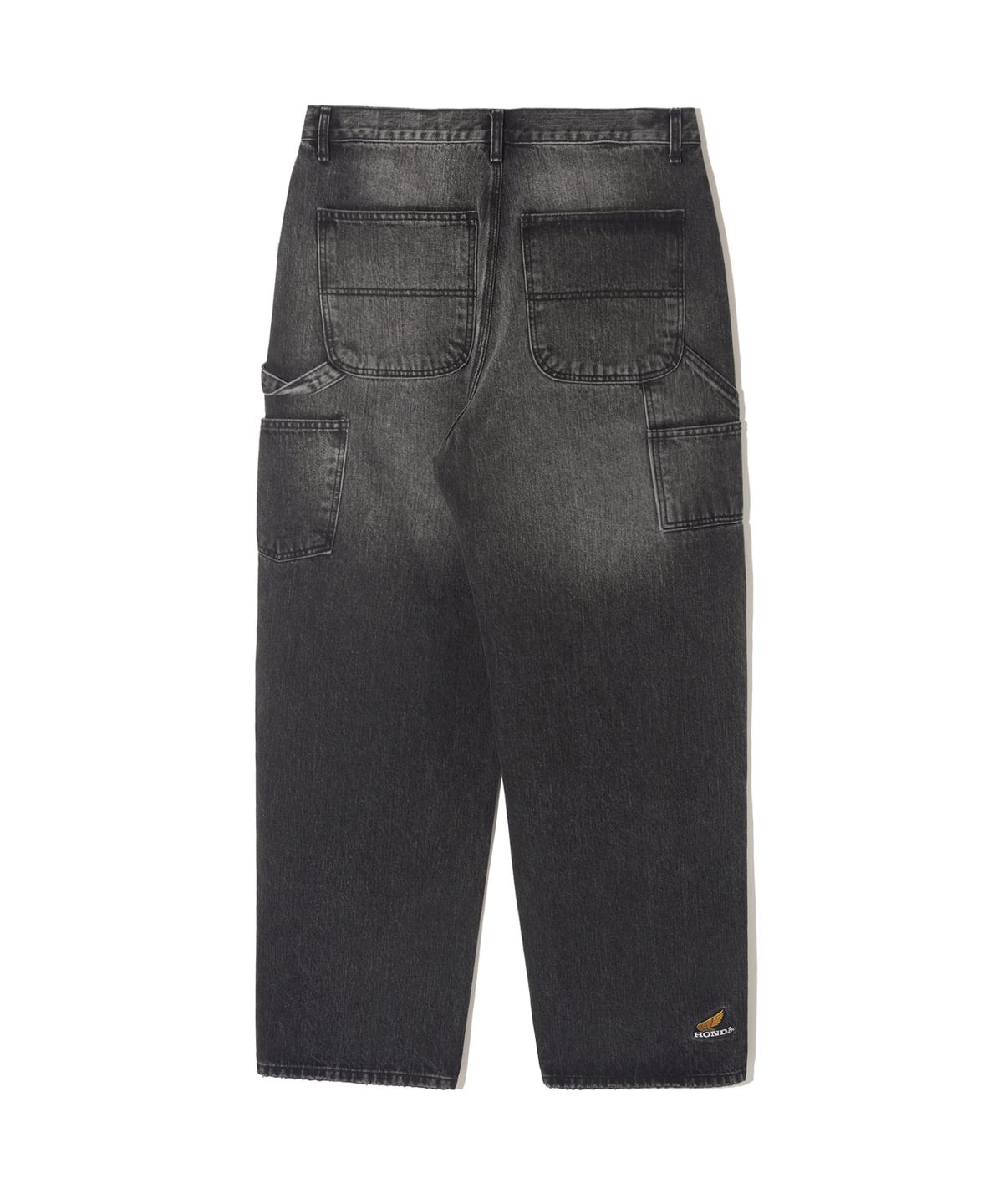 핍스 모터사이클(PHYPS MOTORCYCLE) [Archive line] Washed Denim Pants_Black