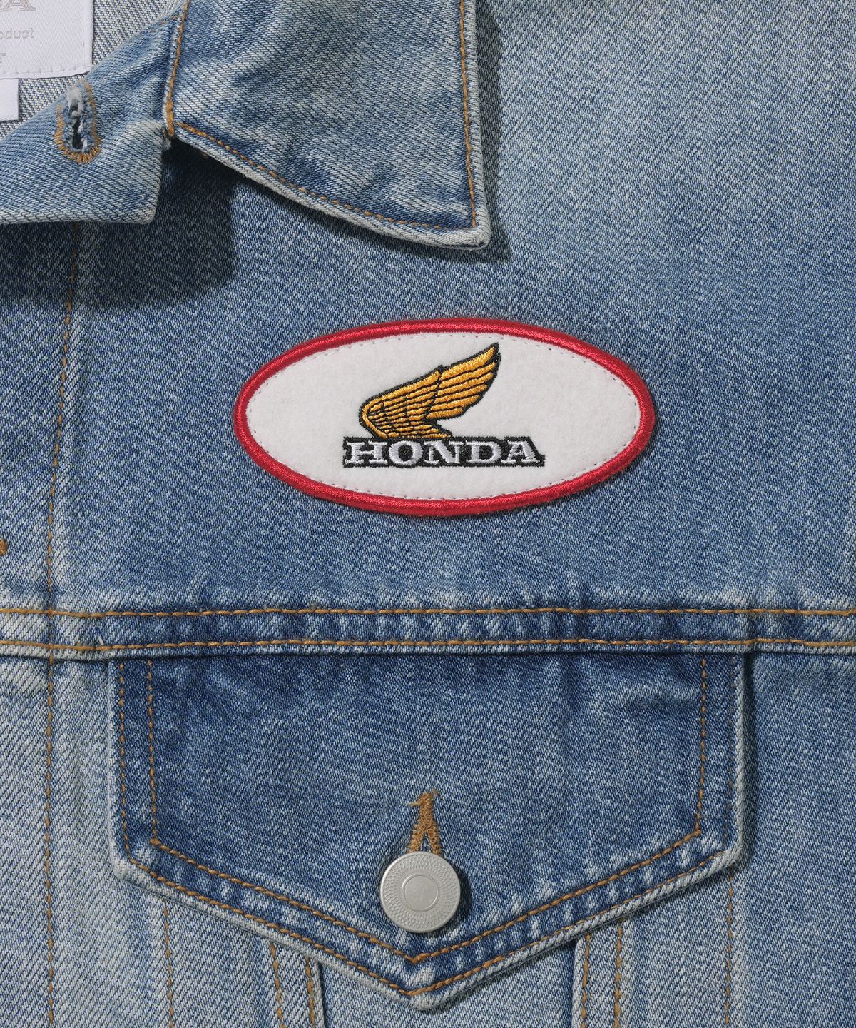핍스 모터사이클(PHYPS MOTORCYCLE) [Archive line] Washed Denim Vest_Blue