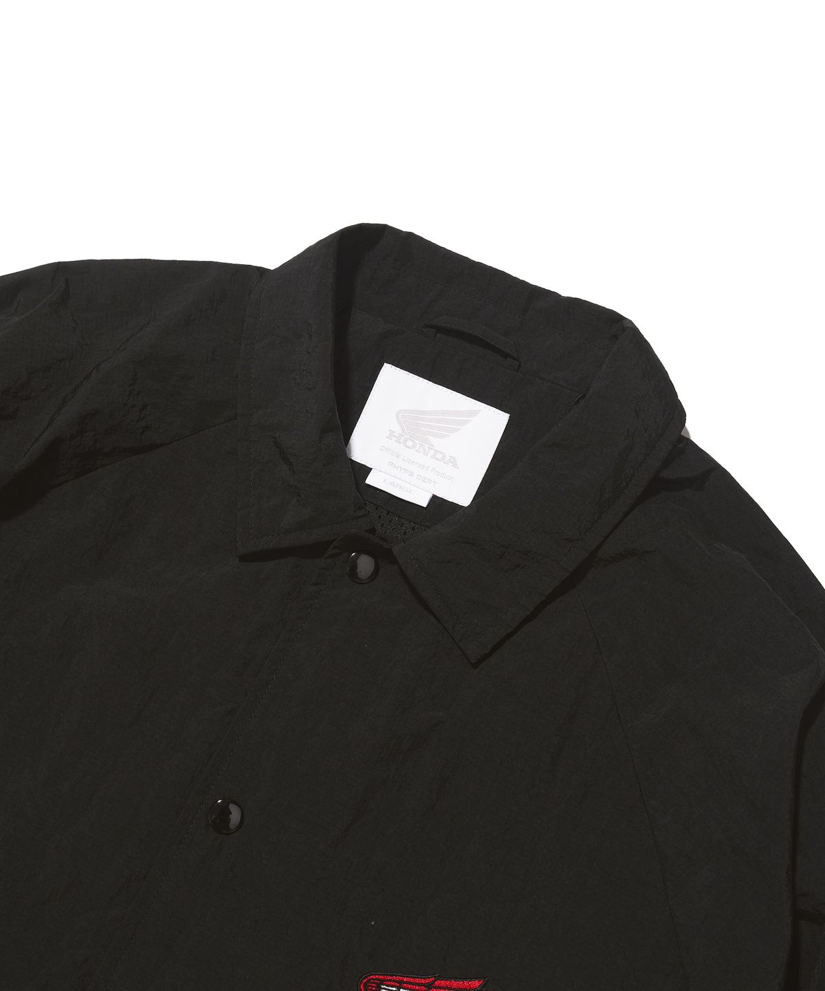 핍스 모터사이클(PHYPS MOTORCYCLE) [Archive line] Wing Logo Coach Jacket_Black