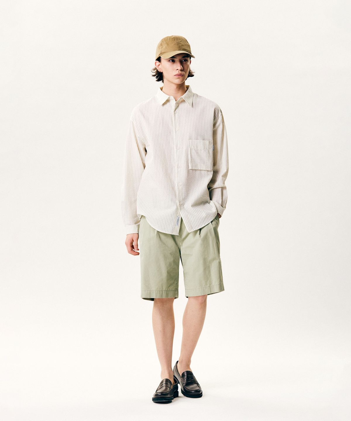 에스피오나지(ESPIONAGE) Cotton Vintage Cap Beige