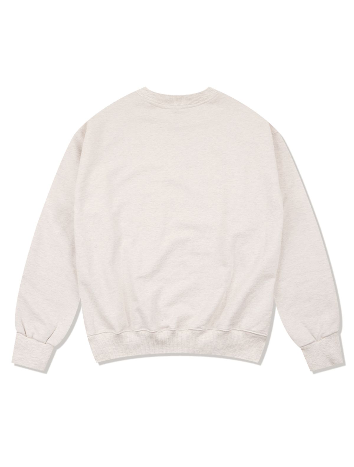 라 메종 스튜디오(LA MAISON STUDIO) UNISEX 베어프렌즈 빅로고 레귤러핏 맨투맨 오트밀(FCF1TS325M)