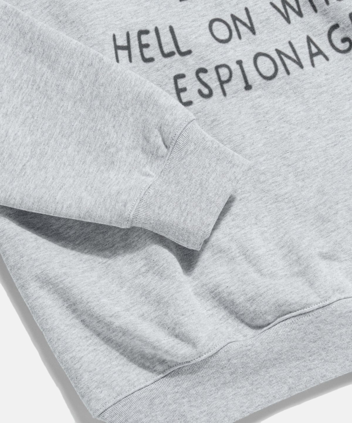 에스피오나지(ESPIONAGE) Doodle Armored Div Heavyweight Sweatshirt Grey