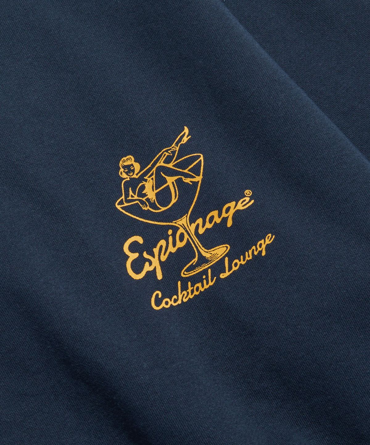 에스피오나지(ESPIONAGE) Cocktail Lounge Heavyweight Sweatshirt Navy