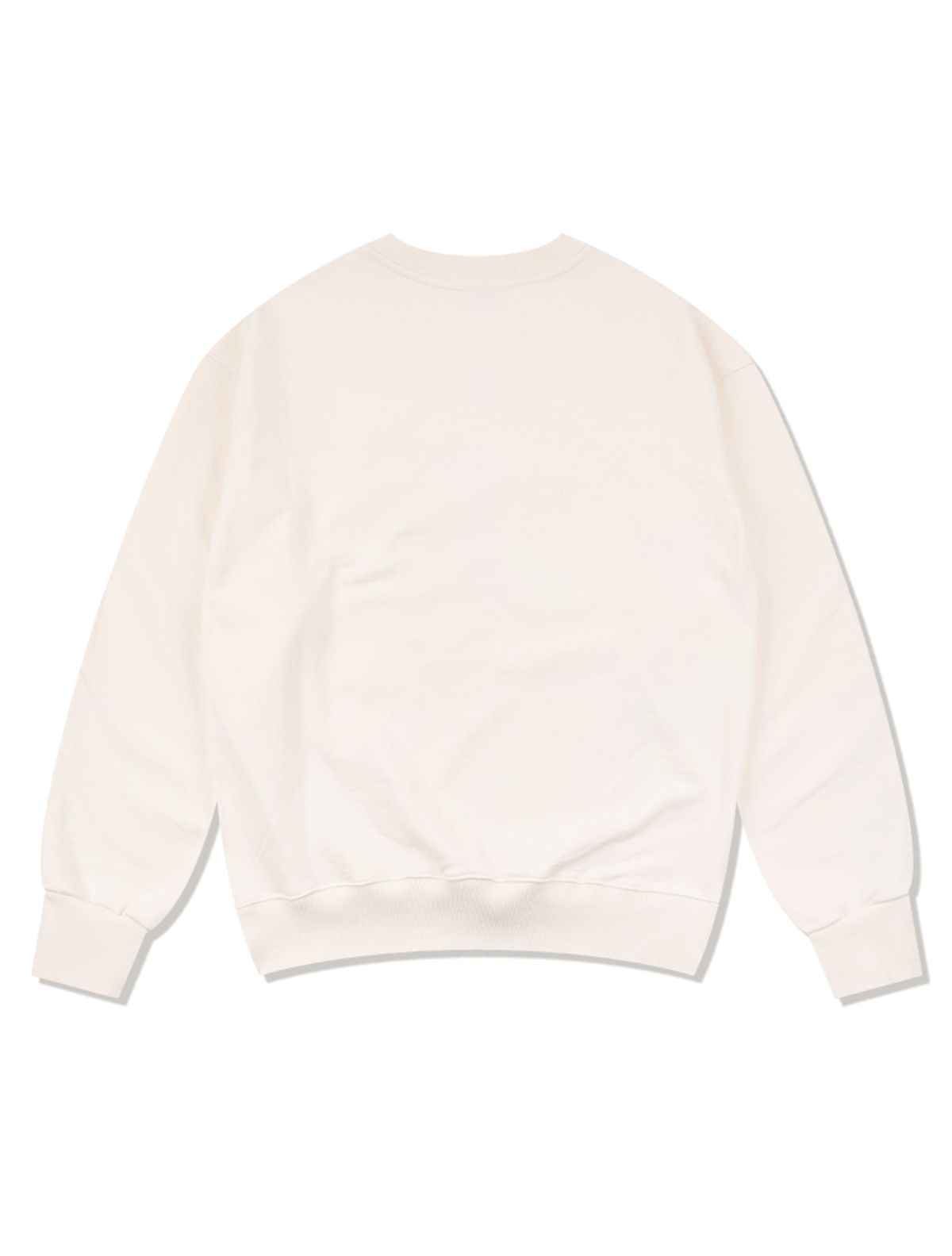 라 메종 스튜디오(LA MAISON STUDIO) UNISEX 로즈 엠보 블러 레귤러핏 맨투맨 크림(FCF1TS328M)