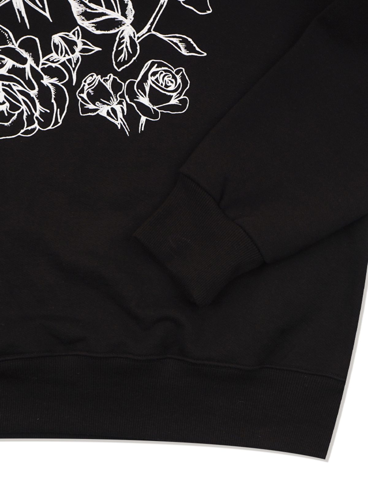 라 메종 스튜디오(LA MAISON STUDIO) UNISEX 로즈 엠보 블러 레귤러핏 맨투맨 블랙(FCF1TS328M)