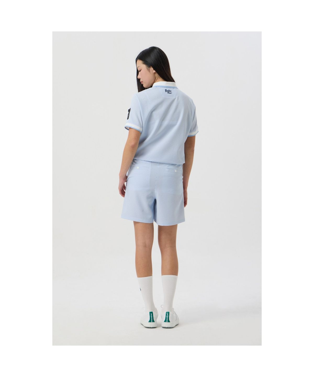골든베어(GOLDEN BEAR) (WOMEN) Seersucker Shorts_G5PAM25311BUX