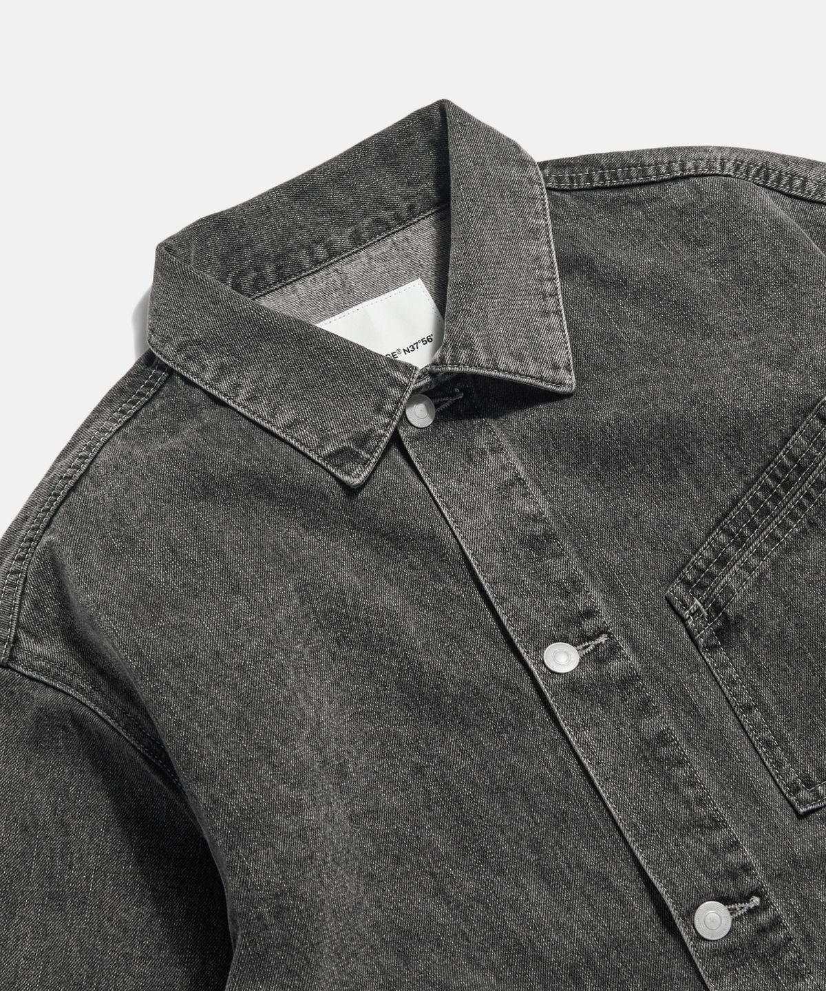 에스피오나지(ESPIONAGE) 91 Denim Trucker Jacket Light Black