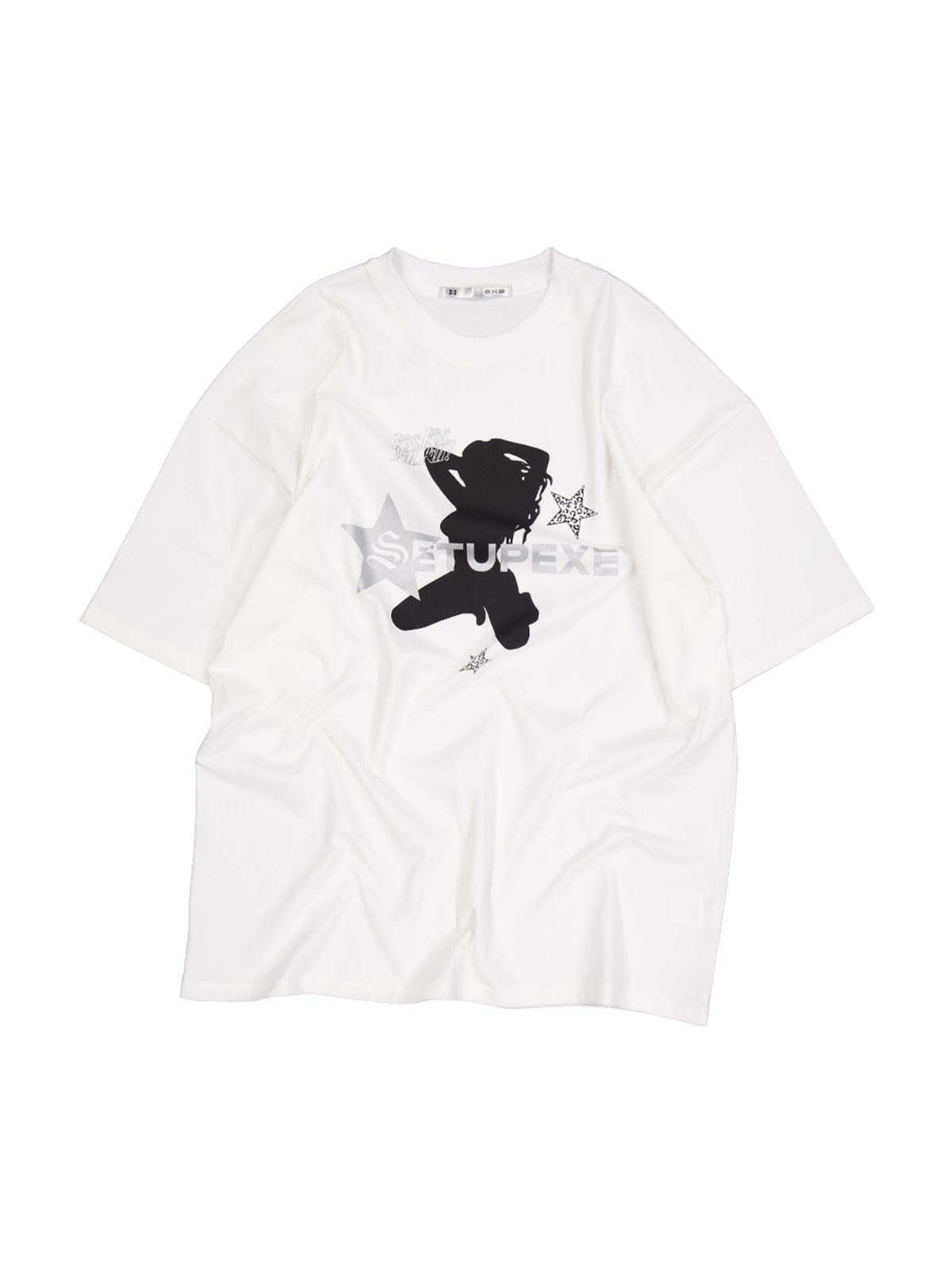 셋업이엑스이(SETUP-EXE) KISS KILL BOX T-SHIRT/ WHITE