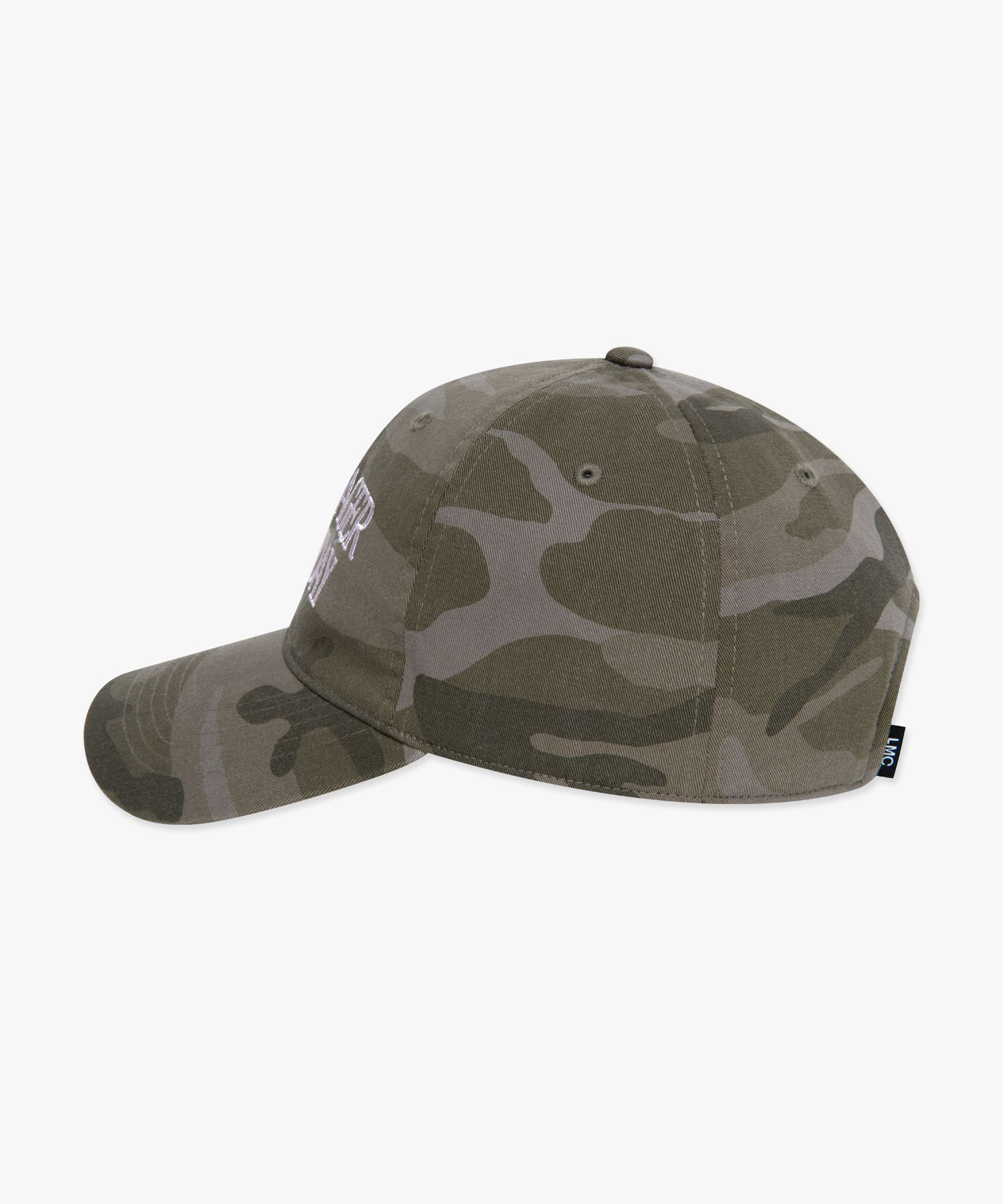 MUSINSA | LMC NO MANAGER 6PANEL CAP camo