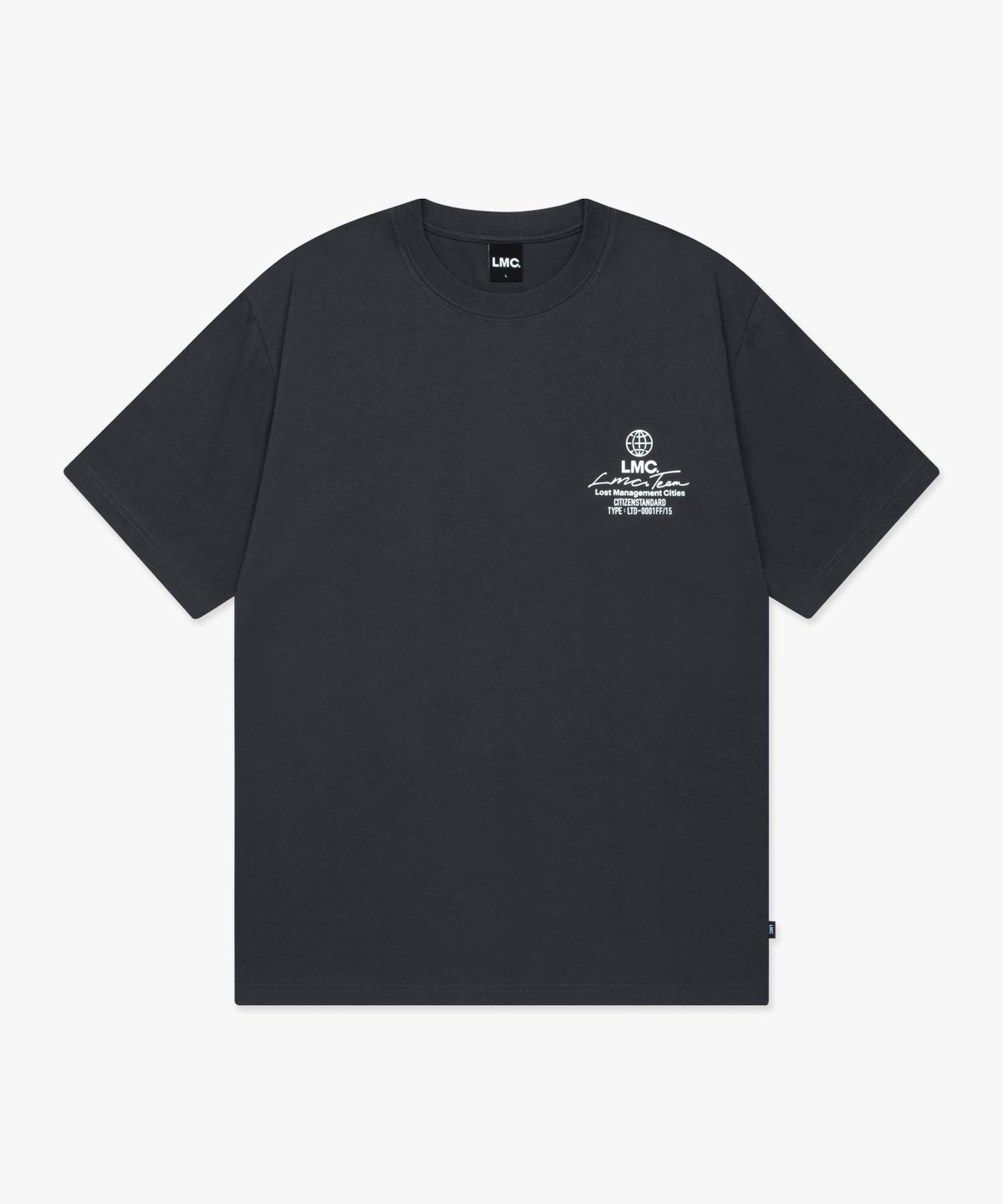 엘엠씨(LMC) SIGNATURE GLOBE TEE charcoal