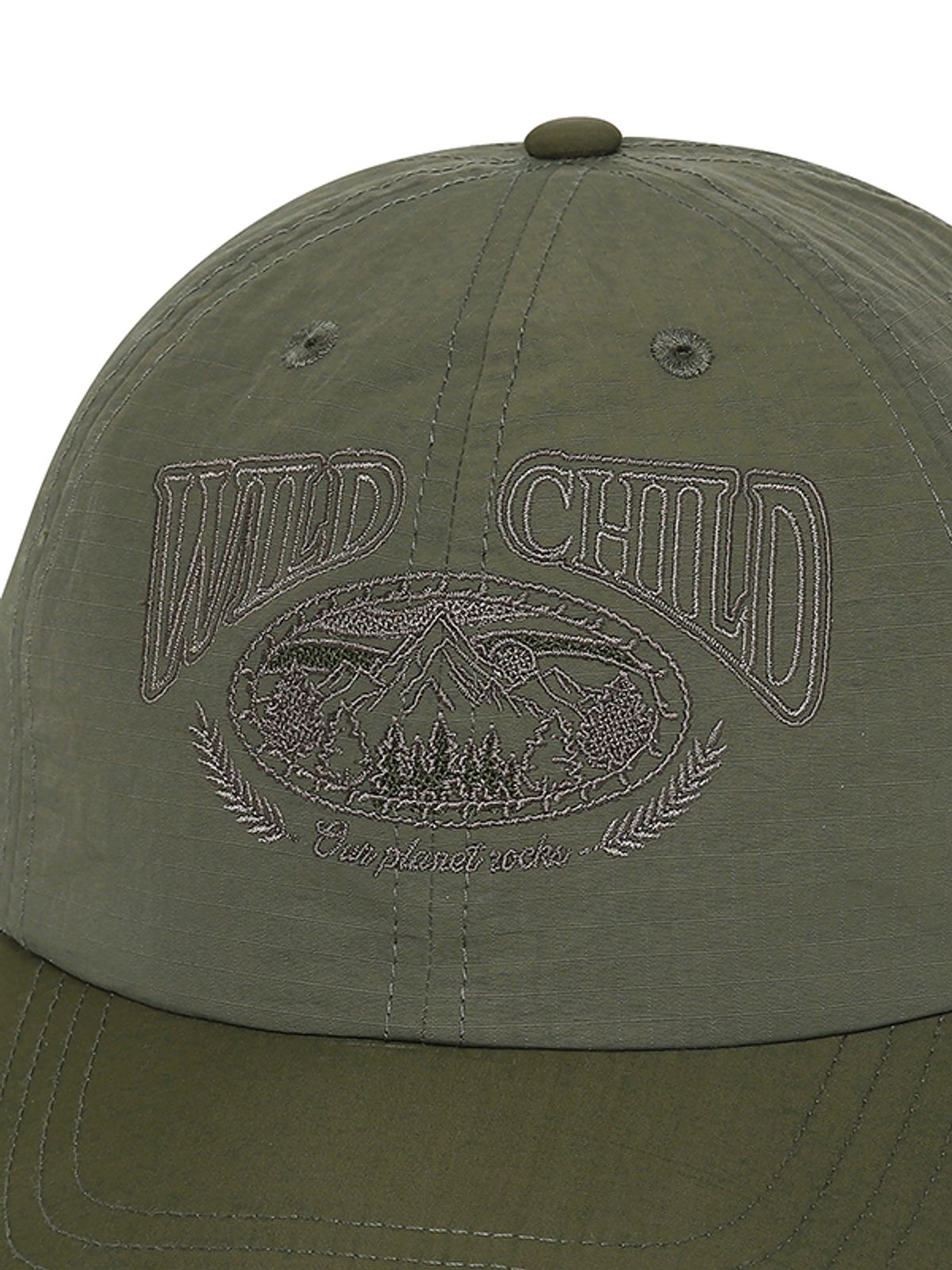 비비씨 어스(BBC EARTH) 아트웍 배색 볼캡_Ash Khaki